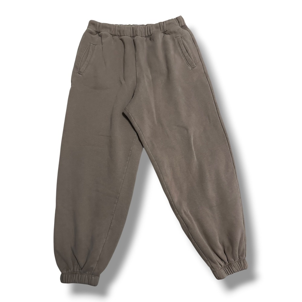 Abercrombie & Fitch Women's Brown Fleece Jogger Sweatpants L Loungewear Casual
